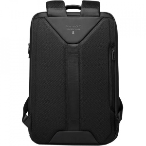Rucsac laptop 15.6", casual business, impermeabil, cu aspect futurist 3D carbon, BANGE, 47.5x30x12 cm, Gri - Img 6