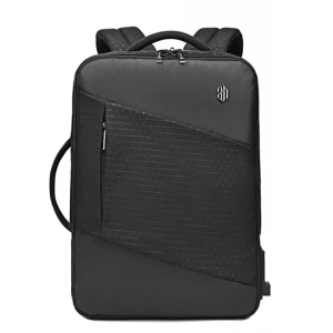Rucsac laptop 15.6", smart business, expandabil cu deschidere 180 grade, port USB si jack audio, Arctic Hunter, 43x30x15/25 cm, Negru 652 - Img 2