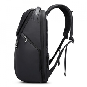 Rucsac laptop 15.6", smart casual, design pelerin unisex, impermeabil, BANGE, 46x30x19 cm, Negru - Img 6