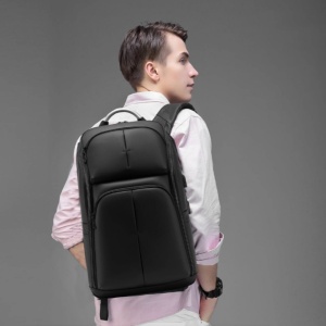 Rucsac laptop 15.6", smart casual pentru calatorii, impermeabil, cu port USB, GETICS, 31x21x48 cm, Negru - Img 8