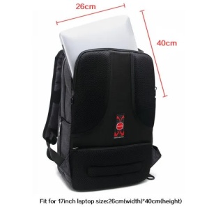 Rucsac laptop 17" casual pentru calatorii, impermeabil, cu buzunar antifurt, Tigernu, 47x30x18 cm, Maro - Img 5