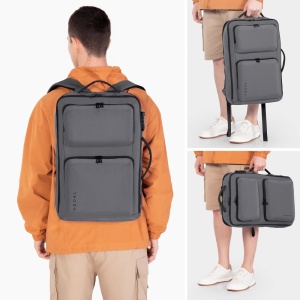 Rucsac laptop 17", smart casual, ingust, impermeabil cu port USB si cifru antifurt, VGOAL, 31x11x47 cm, Gri - Img 7