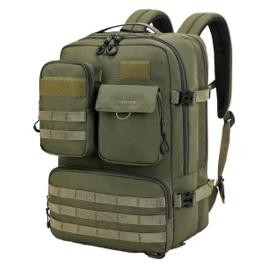 Rucsac pentru calatorii versatil de 28 L, impermeabil, compartiment pentru laptop 17.3", Tigernu, 34x22x49 cm, Verde