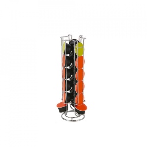 Set 5 accesorii pentru depozitare in bucatarie din metal cromat, Escalate, 32x25x21 cm - Img 5