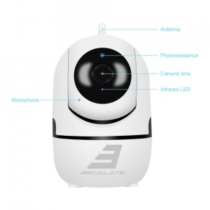 Camera supraveghere cu inteligenta artificiala IPCTV WIFI, Escalate,comunicare bidirectionala, night vision fullHD 1920*1080P 2 MP G2 - Img 2