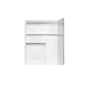 Dulap fix, suspendat pe perete, din plastic cu oglinda, Escalate, 31,5X40X14 cm, Alb - Img 2