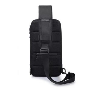 Geanta crossbody, de umar sau de mana, unisex, impermeabila, Bange, 34x17.5x11 cm, Neagra - Img 5