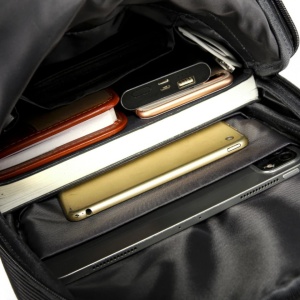 Geanta de mana, de umar sau de piept, business casual, Bange, 36x21x9.5 cm, Neagra - Img 3