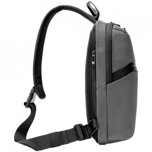 Geanta de mana, de umar sau de piept, business casual, Bange, 36x21x9.5 cm, Gri - Img 5