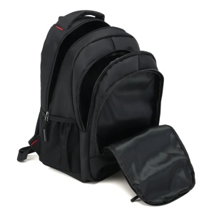 Rucsac 15.6" casual minimalist, impermeabil, GETICS, 32x19x44 cm, Negru/Albastru - Img 5