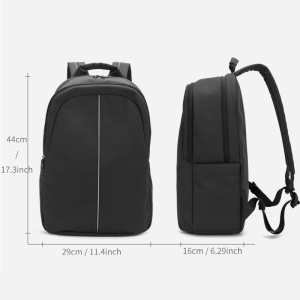 Rucsac 15.6" sport casual, impermeabil, TIGERNU, 29x16x44 cm, Negru - Img 2