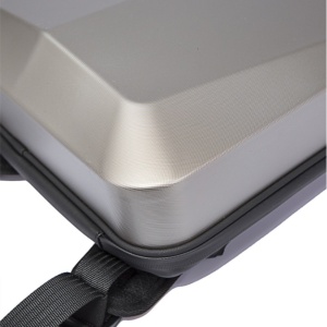 Rucsac laptop 15.6" business cu carcasa rigida din material impermeabil EVA, sistem antifurt, port de incarcare USB, BANGE, 30x8x45 cm, Auriu - Img 5
