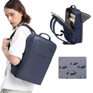 Rucsac laptop 15.6" business ingust, cu port de incarcare USB, Bange, 30x12x43 cm, Albastru - Img 6