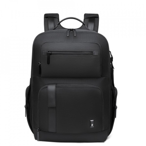 Rucsac laptop 15.6", business, pentru calatorii, impermeabil, BANGE, 45x33x18 cm, Negru - Img 6