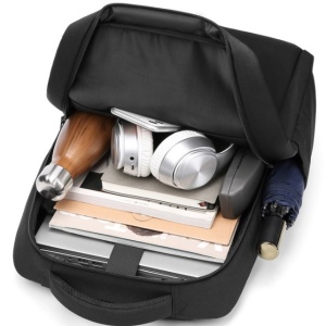 Rucsac laptop 15.6", casual, compact, impermeabil, GETICS, 43x14x28 cm, Negru - Img 4