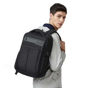 Rucsac laptop 15.6", impermeabil, cu port incarcare USB, Arctic Hunter, 47x35x17 cm, Negru - Img 7