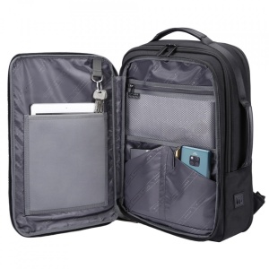 Rucsac laptop 15.6", expandabil, port USB, jack audio