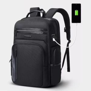 Rucsac laptop 15.6", smart business, impermeabil, cu port USB, BANGE, 46x33x19 cm, Negru - Img 8