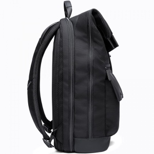 Rucsac laptop 15.6", smart casual, design pelerin, expandabil, impermeabil, BANGE, 48x30x17cm, Negru - Img 4