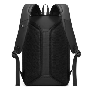 Rucsac laptop 15.6", smart casual, impermeabil cu sistem antifurt, port de incarcare USB tip C, GETICS, 28x15x44 cm, Negru - Img 6