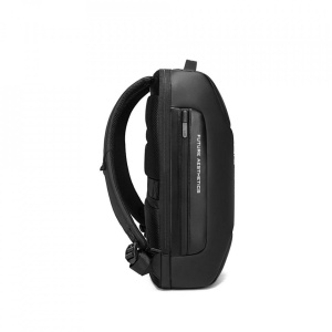 Rucsac laptop 15.6", smart casual, impermeabil cu sistem antifurt, port de incarcare USB, BANGE, 49X33X17 cm, Negru - Img 3