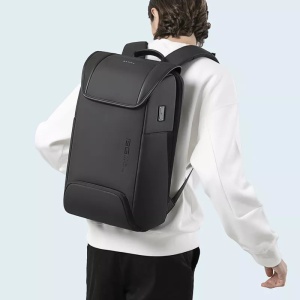Rucsac laptop 15.6", unisex, smart business, impermeabil, cu lacat TSA si port USB, BANGE, 47x30x15 cm, Negru - Img 8