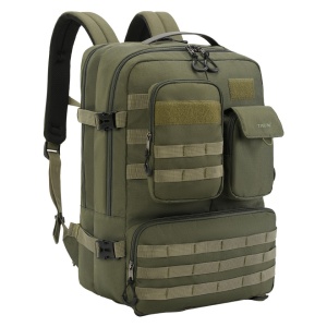 Rucsac pentru calatorii versatil de 28 L, impermeabil, compartiment pentru laptop 17.3", Tigernu, 34x22x49 cm, Verde - Img 2