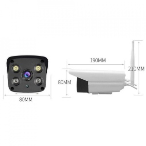 Camera supraveghere exterioara, IP WIFI, tip bullet, audio bidirectionala, 2+2 leduri cu lumina calda si rece, 1920*1080P, 2 MP, Escalate G2 - Img 3