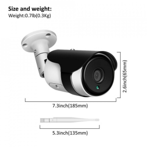 Camera supraveghere exterioara, IP WIFI, tip bullet, comunicare bidirectionala, HD 1920*1080P, 2 MP, carcasa metalica, Escalate G2 - Img 3