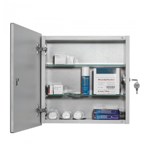 Dulap pentru medicamente si prim ajutor din MDF, Escalate, 39x39x16 cm, Alb - Img 2