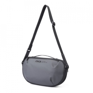 Geanta crossbody/de umar unisex, casual, tip borseta, Bange, 34x6x19 cm, Gri
