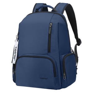 Rucsac 14 " sport casual pentru dama, impermeabil, cu buzunar antifurt, Tigernu, 28x13x41 cm, Albastru