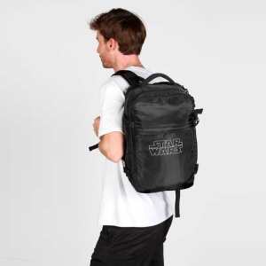 Rucsac cu licenta oficiala, pentru calatorii cu avionul, impemeabil, 20 L, 25x20x40 cm, Star Wars, Negru - Img 7
