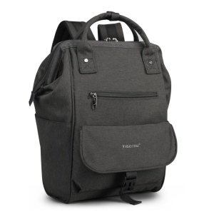 Rucsac dama 14", multifunctional, impermeabil cu buzunar antifurt, Tigernu, 25x16x38 cm, Negru oxford - Img 2