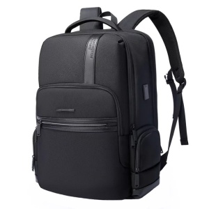 Rucsac laptop 15.6", casual business, impermeabil cu port USB, BANGE, 46x33x19 cm, Negru