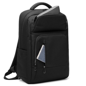 Rucsac laptop 15.6", casual, compact, impermeabil, GETICS, 43x14x28 cm, Negru - Img 5