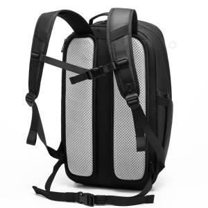 Rucsac laptop 15.6", expandabil, cu buzunar pentru incaltaminte, GETICS, 51x16x33 cm, Negru - Img 8