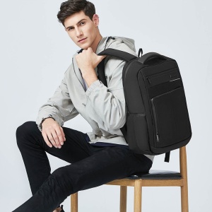 Rucsac laptop 15.6", impermeabil, cu port incarcare USB, Arctic Hunter, 47x35x17 cm, Negru - Img 8