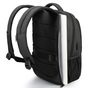 Rucsac laptop 15.6" smart casual, impermeabil, cu port USB, Tigernu, 45x31x18 cm, Negru - Img 5