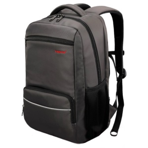 Rucsac laptop 15.6" smart casual, impermeabil, cu port USB, Tigernu, 47x30x18 cm, Cafeniu