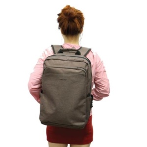 Rucsac laptop 17" casual pentru calatorii, impermeabil, cu buzunar antifurt, Tigernu, 47x30x18 cm, Maro - Img 7