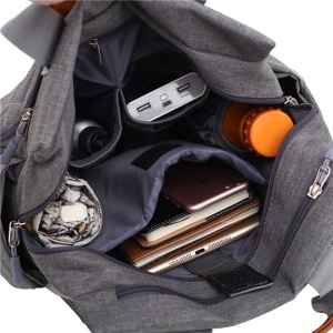 Rucsac pentru mamici, multifunctional, cu accesorii, impermeabil, Insular, Roz - Img 4