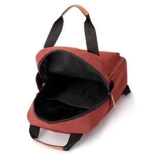 Set rucsac 15" casual minimalist, geanta de umar si portofel pentru adolescenti, GETICS, Rosu - Img 3