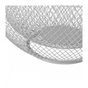 Cos pentru fructe cu pereti dubli din plasa metalica, Escalate, 13,5 x 27cm, Alb - Img 3
