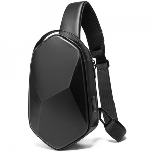 Geanta crossbody tip sling, cu port USB 3.0