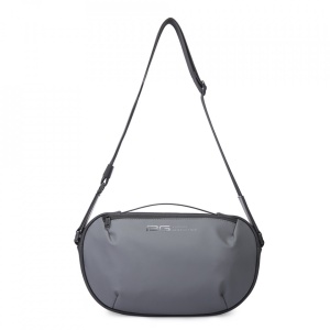 Geanta crossbody/de umar unisex, casual, tip borseta, Bange, 34x6x19 cm, Gri - Img 2