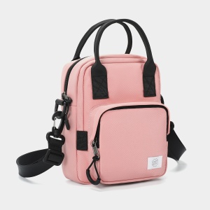Geanta de umar, de piept sau de mana, sport casual, impermeabila, Tigernu, 16.5x7x20 cm, Roz - Img 3