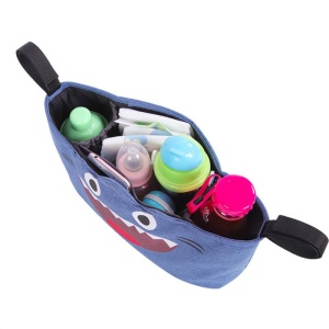 Organizer pentru carucior bebelusi, Escalate, 31x8x15 cm, design 3D Rechin, Albastru - Img 4