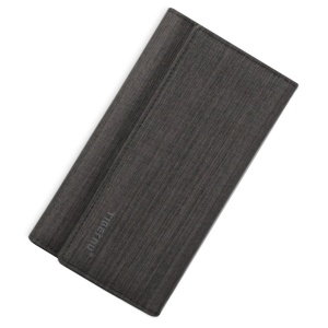 Portofel business pentru carduri pliabil, design slim inalt, TIGERNU, 19.5x1.5x10.5 cm, Maro