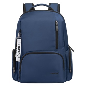 Rucsac 14 " sport casual pentru dama, impermeabil, cu buzunar antifurt, Tigernu, 28x13x41 cm, Albastru - Img 2